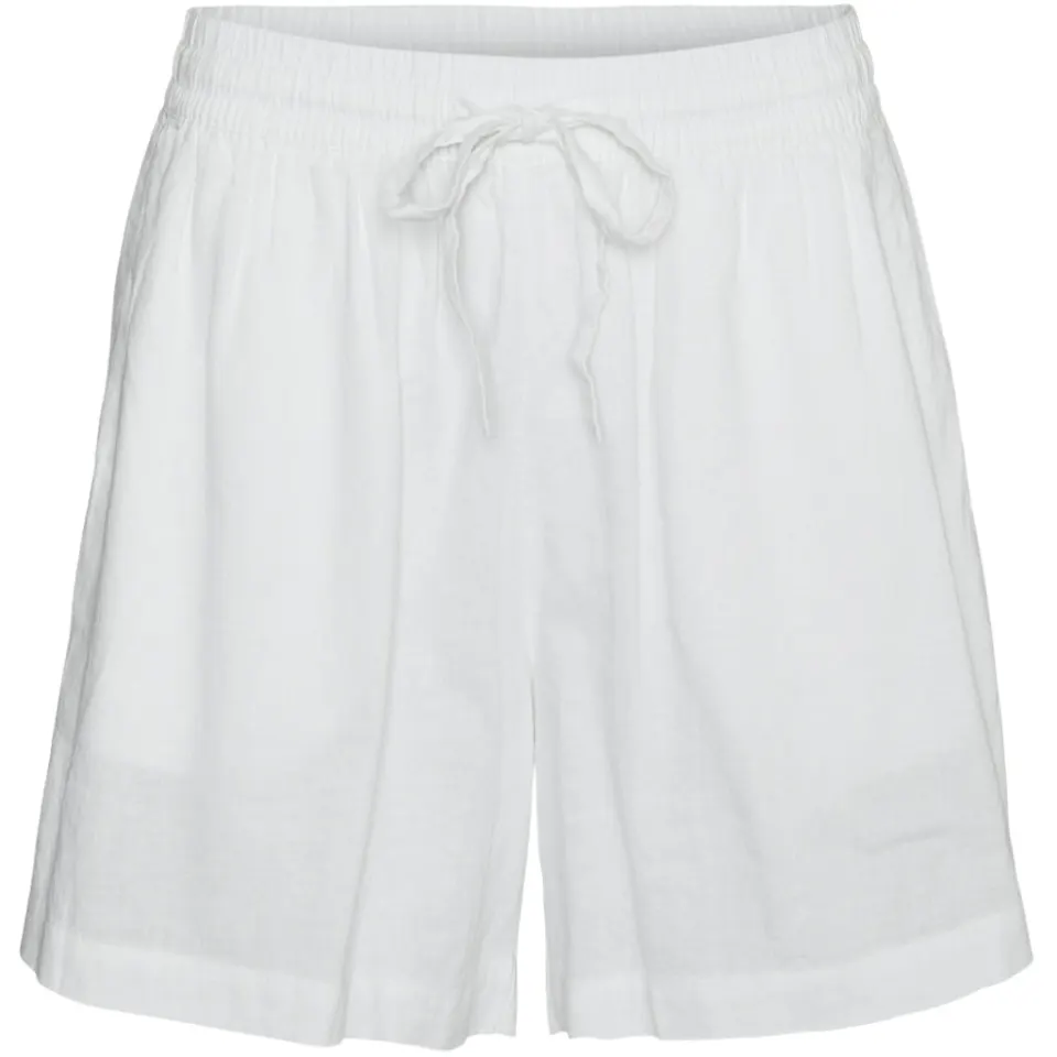 Vero Moda shorts Vmlinn – Snow white — produktfoto