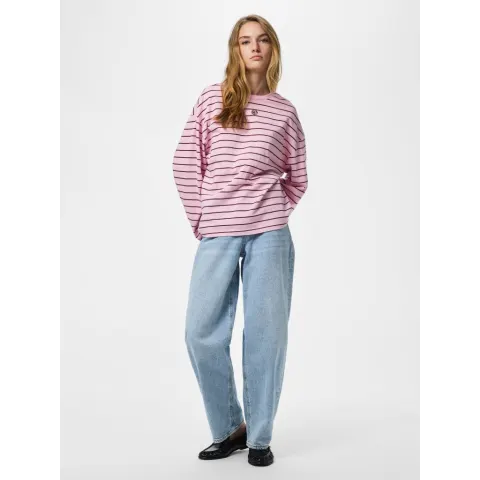Pieces bluse Pcsadie – Roseate Spoonbill TAWNY PORT — produktfoto