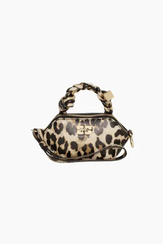 GANNI Bou Bag Nano Print A6549 – leopard — produktfoto