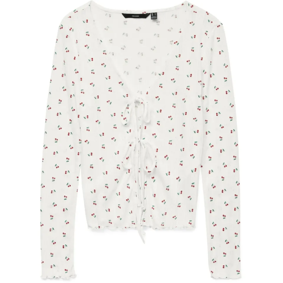 Vero Moda Cardigan Vmmarie – Snow White Cherry — produktfoto