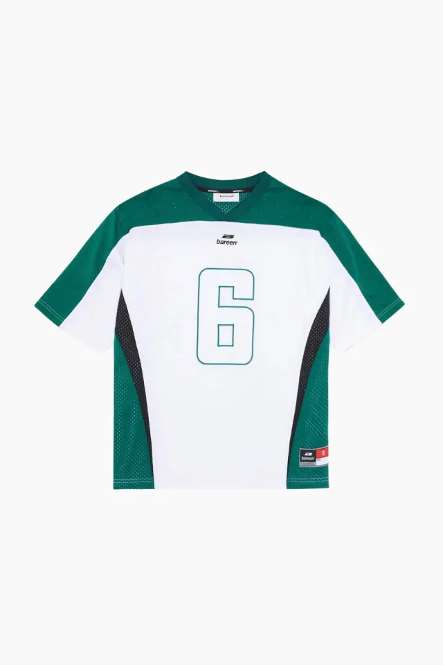 bareen BFL Jersey – White/Green — produktfoto