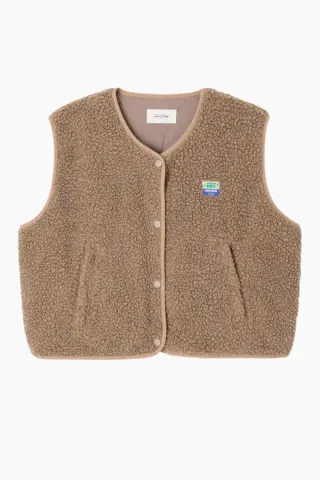American Vintage Hoktown Vest – Nutmeg Melange — produktfoto