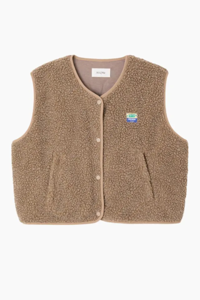 American Vintage Hoktown Vest – Nutmeg Melange — produktfoto
