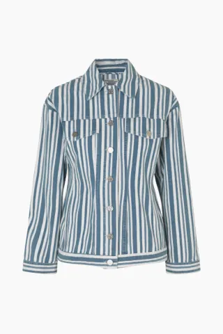 Baum und Pferdgarten Billie Jacket – Striped Spring Denim — produktfoto
