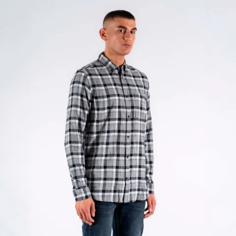 Marcus MAsteve ls shirt – Grå — produktfoto