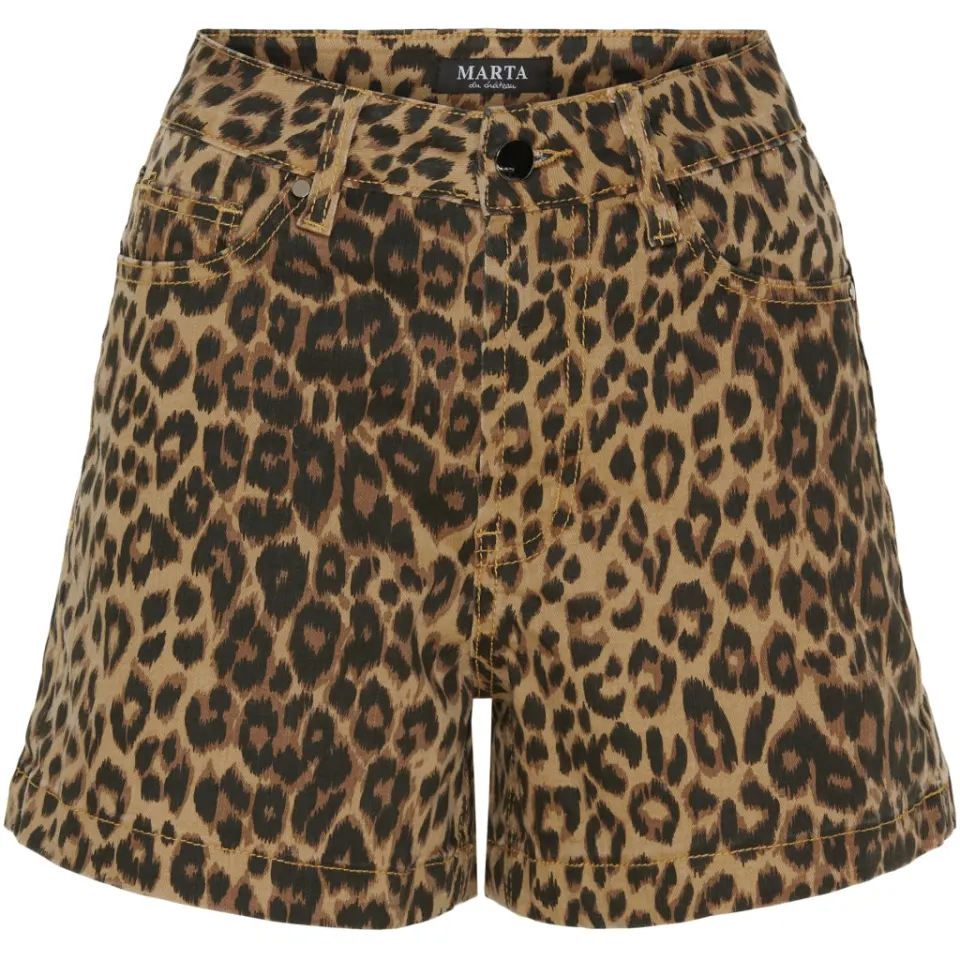 Marta du Château shorts MdcElisabeth – leopard — produktfoto