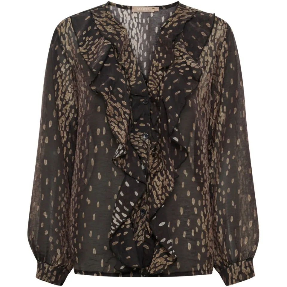 Marta du Château Bluse MdcPistacia 8775 – Black6016vpa — produktfoto