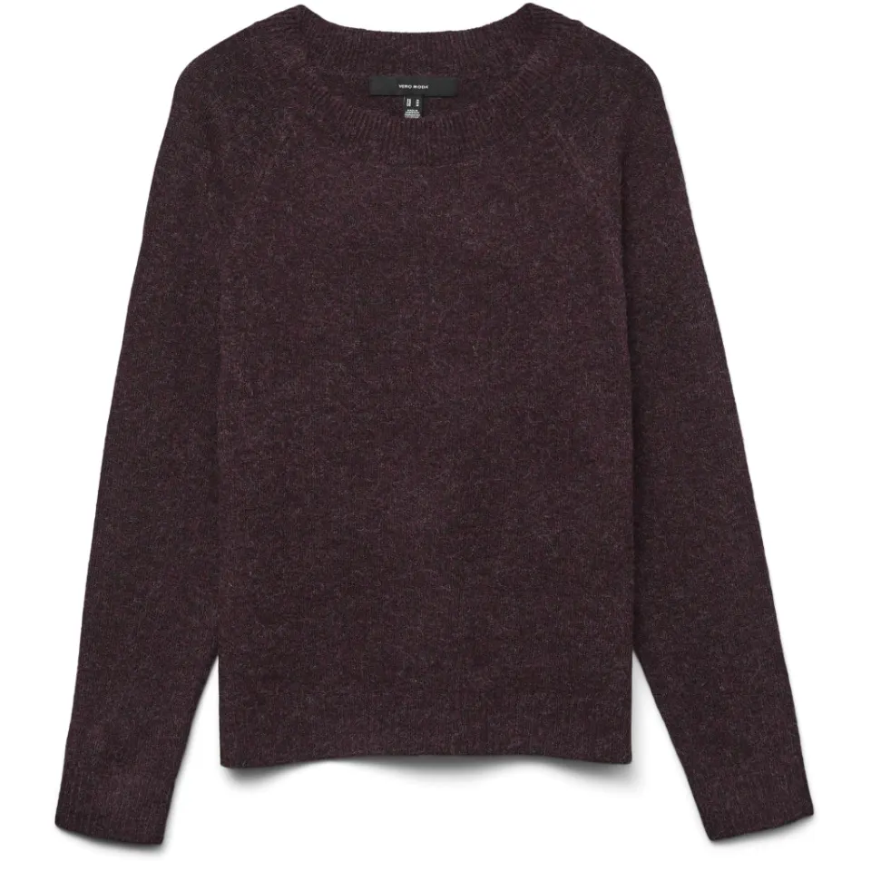 Vero Moda strik Vmdoffy – Chocolate Torte Detail:W. BLACK MELANGE — produktfoto