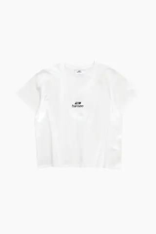 bareen Cropped Women's Tee – hvid — produktfoto