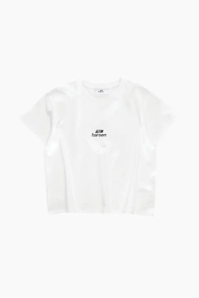 bareen Cropped Women's Tee – hvid — produktfoto