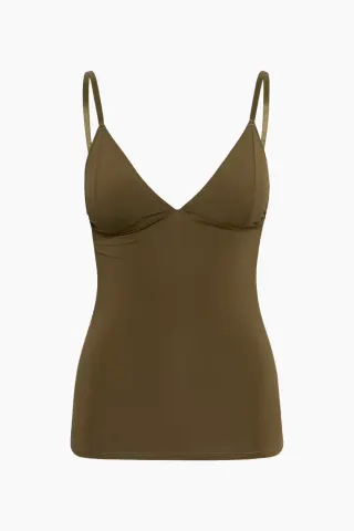 Gestuz GZcami Top – Military Olive — produktfoto