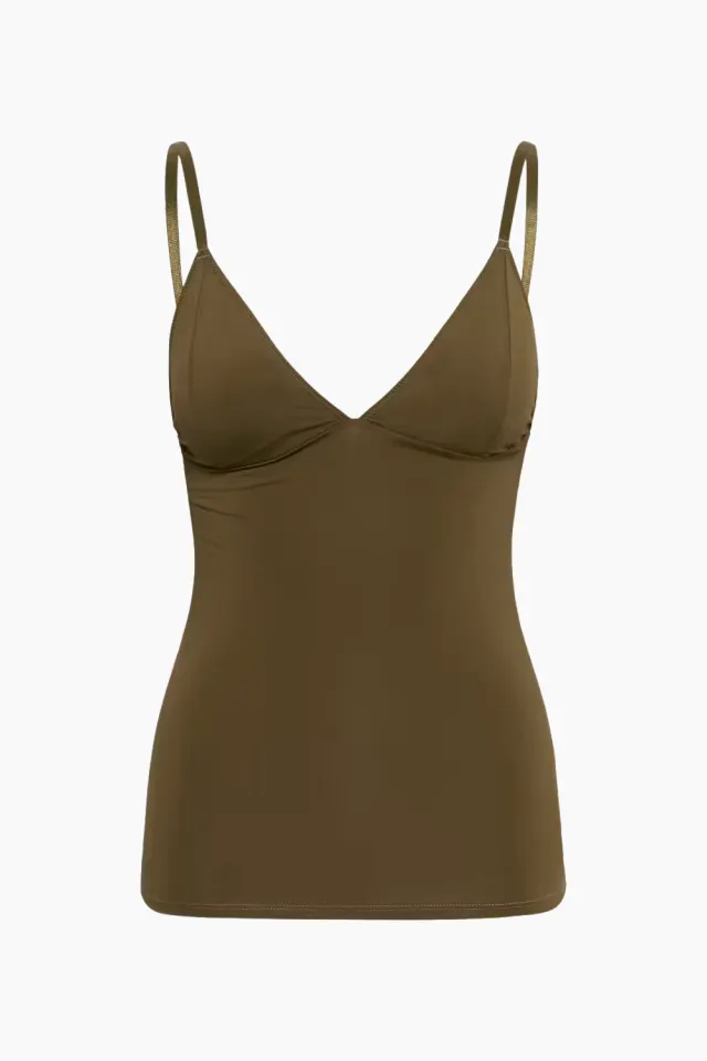 Gestuz GZcami Top – Military Olive — produktfoto