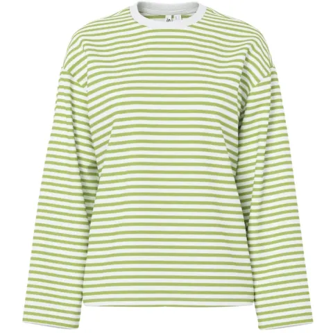 Pieces Bluse Pcsadie – Bright White HERBAL GARDEN — produktfoto