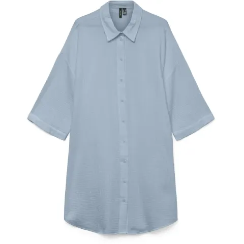 Vero Moda skjorte kjole VmNatali – Cashmere Blue — produktfoto