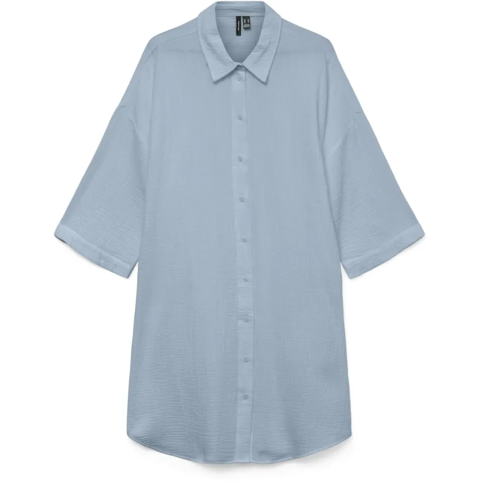 Vero Moda skjorte kjole VmNatali – Cashmere Blue — produktfoto