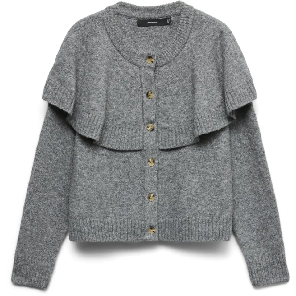 Vero Moda cardigan Vmlilli – Medium grey melange — produktfoto