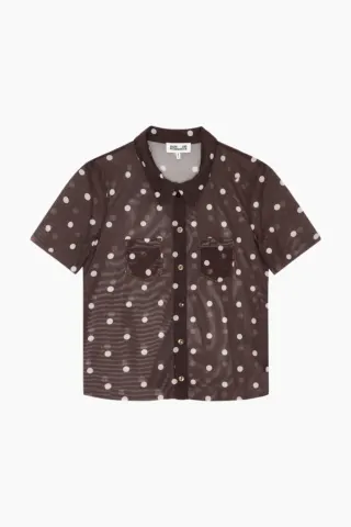 Baum und Pferdgarten Jonie Shirt – Coffee Bean Dots — produktfoto