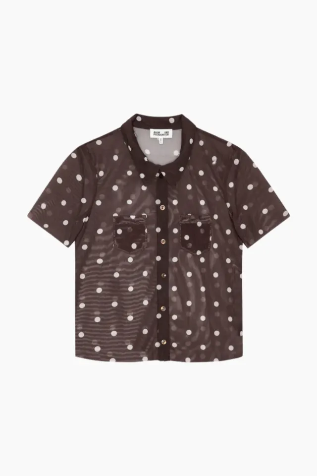Baum und Pferdgarten Jonie Shirt – Coffee Bean Dots — produktfoto