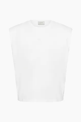 Gestuz GZkathrin Muscle Tee – Bright White — produktfoto