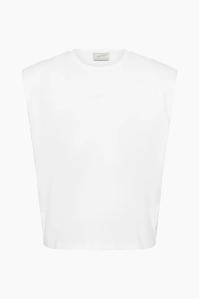 Gestuz GZkathrin Muscle Tee – Bright White — produktfoto