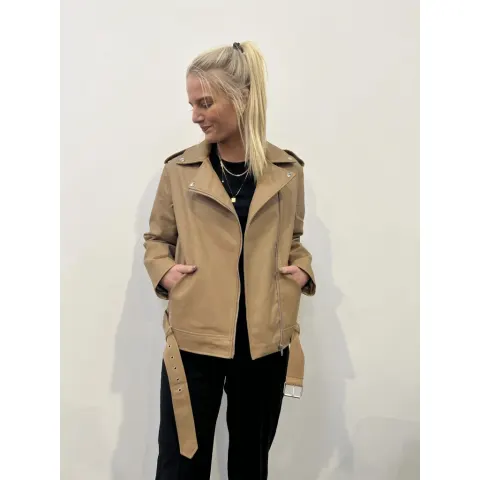 Pieces biker jakke Pchayden – Tigers Eye — produktfoto