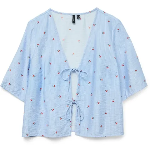 Vero Moda bluse Vmodette – Snow White Cherry — produktfoto