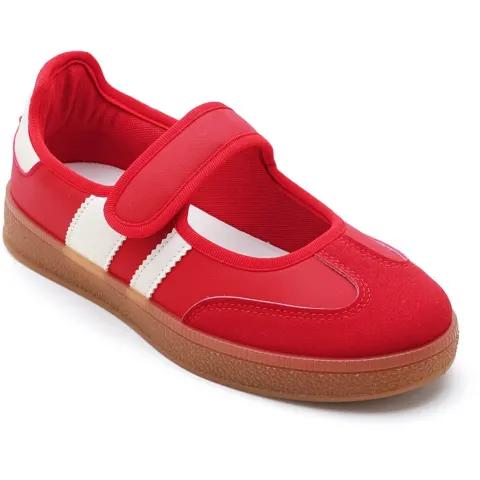 Bugatti ballerina sneakers 9183 – rød — produktfoto
