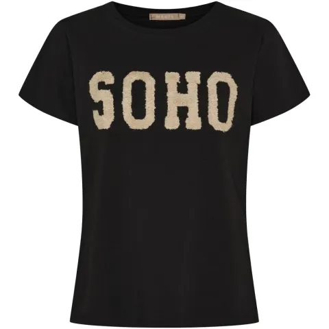 Marta du Château T-Shirt MdcHerdis 84275 – Black/Beige — produktfoto