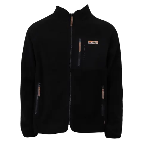 Marcus MAwoody teddy jacket – Sort — produktfoto