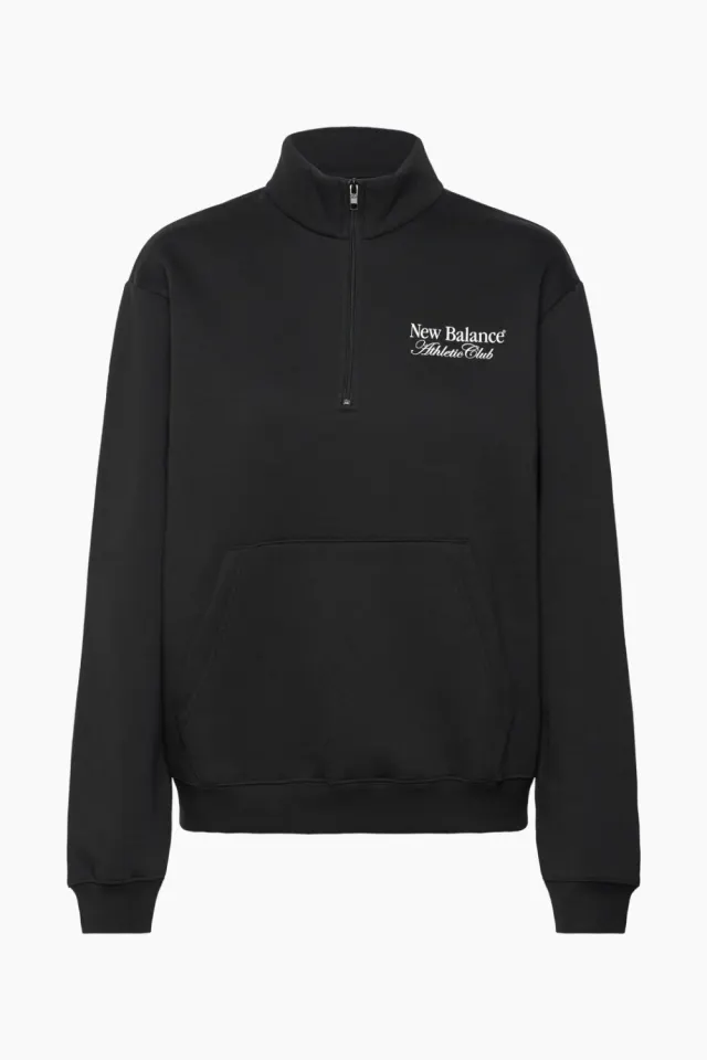 New Balance Linear Graphic Half Zip – sort — produktfoto