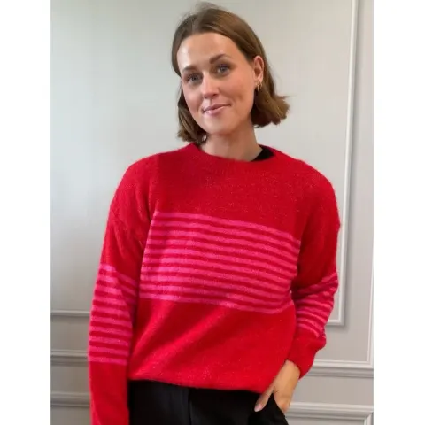 LULULIA Strik LuSylvana 8161LU – Fuxia Stripe — produktfoto