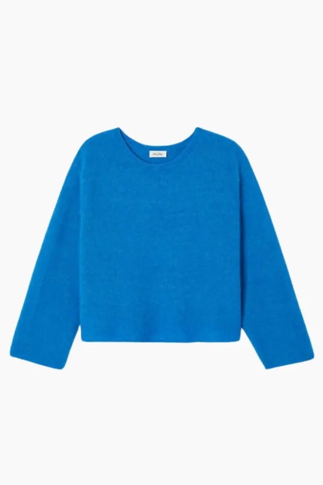 American Vintage Vitow Women's Sweater – Curacao Melange — produktfoto