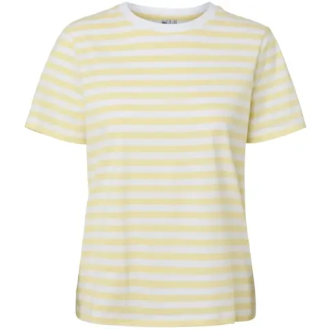 Pieces tee Pcria – French Vanilla BRIGHT WHITE — produktfoto