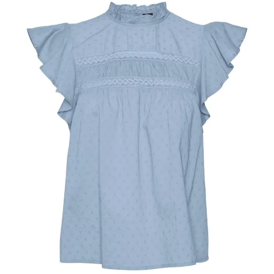 Vero Moda bluse Vmtrine – Cashmere Blue — produktfoto