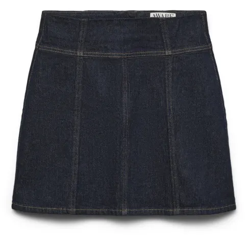 Vero Moda nederdel Awrila – Dark Blue Denim Rinse — produktfoto