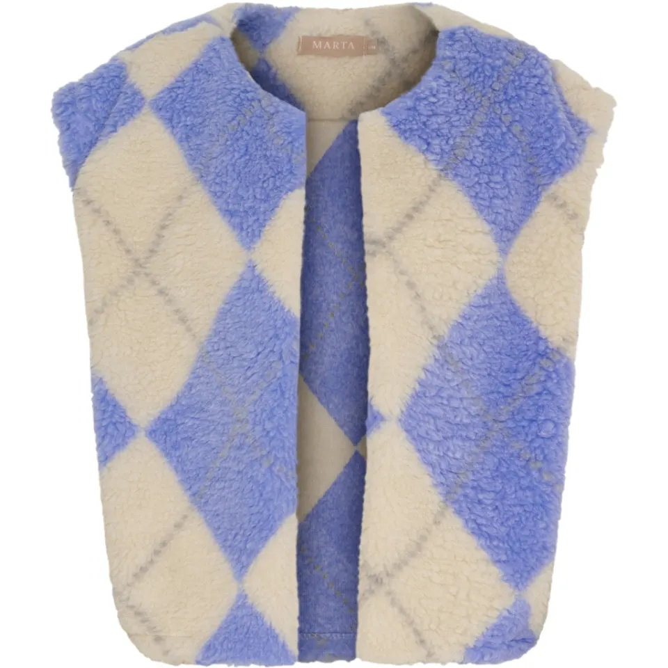 Marta du Château vest MdcPam 26801 – Beige/blue — produktfoto