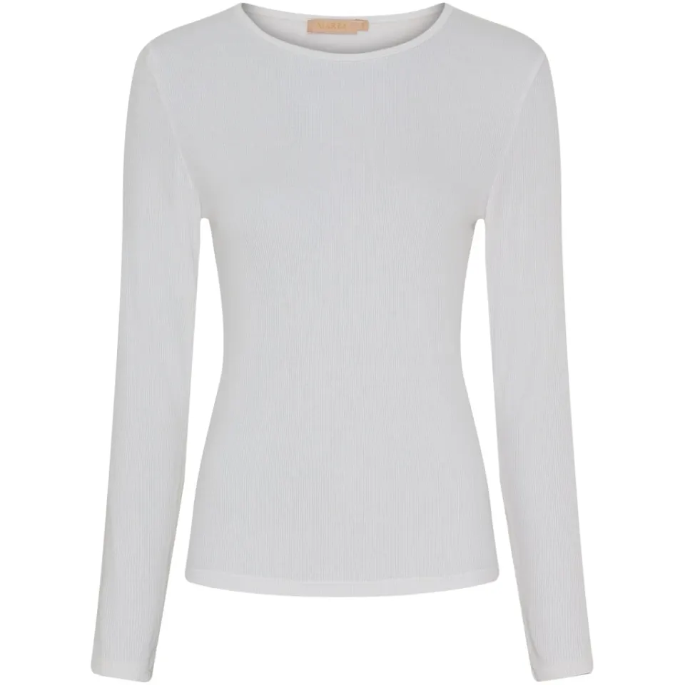 Marta du Château langærmet t-shirt MdcIngrid 4906 – WhiteSS — produktfoto