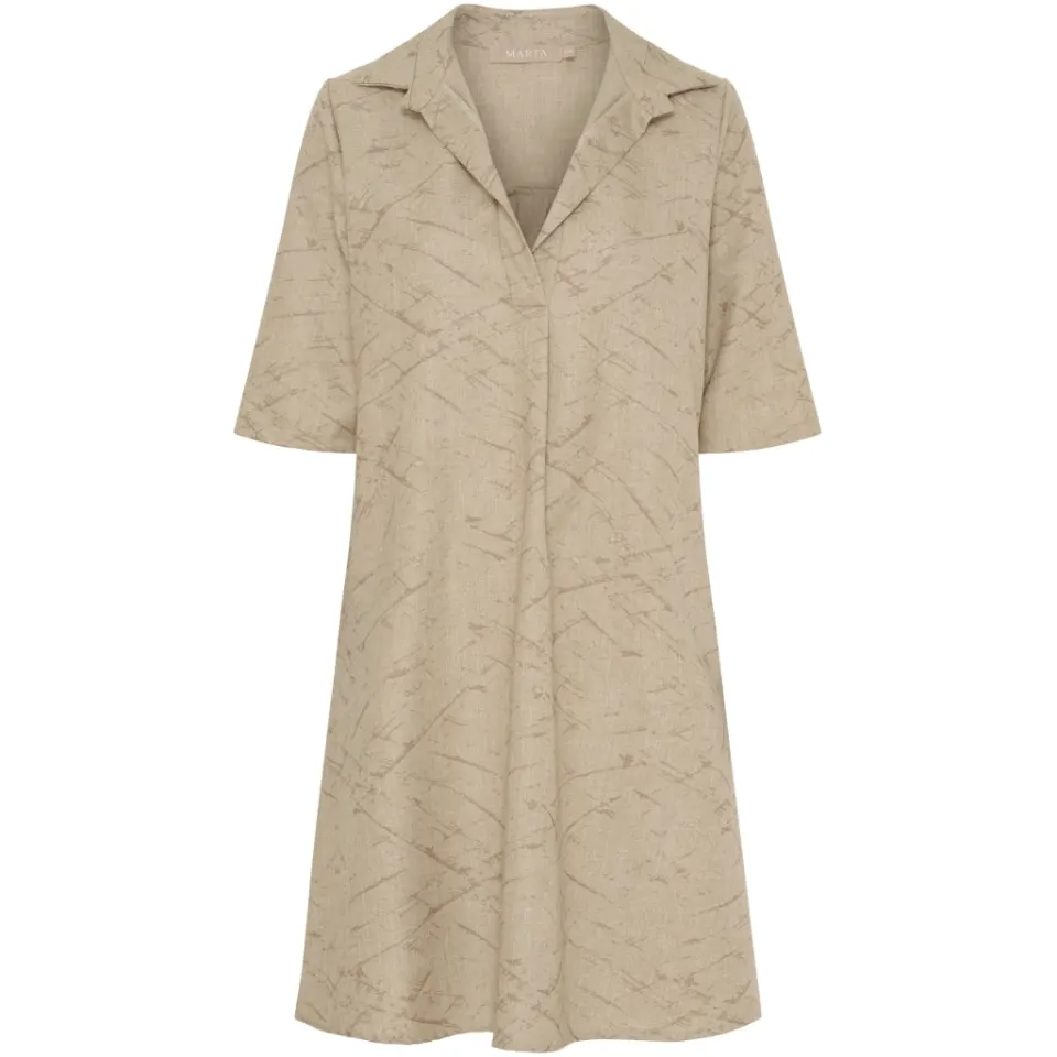 Marta du Château kjole MdcBernice 259350 – Camel Print — produktfoto