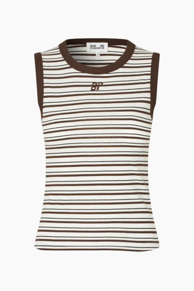 Baum und Pferdgarten Jolen Top – Coffee Bean Stripe — produktfoto