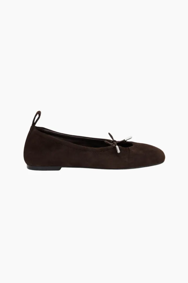 Alohas Rosalind Recycled Brown Leather Ballet Flats – Recycled Brown — produktfoto