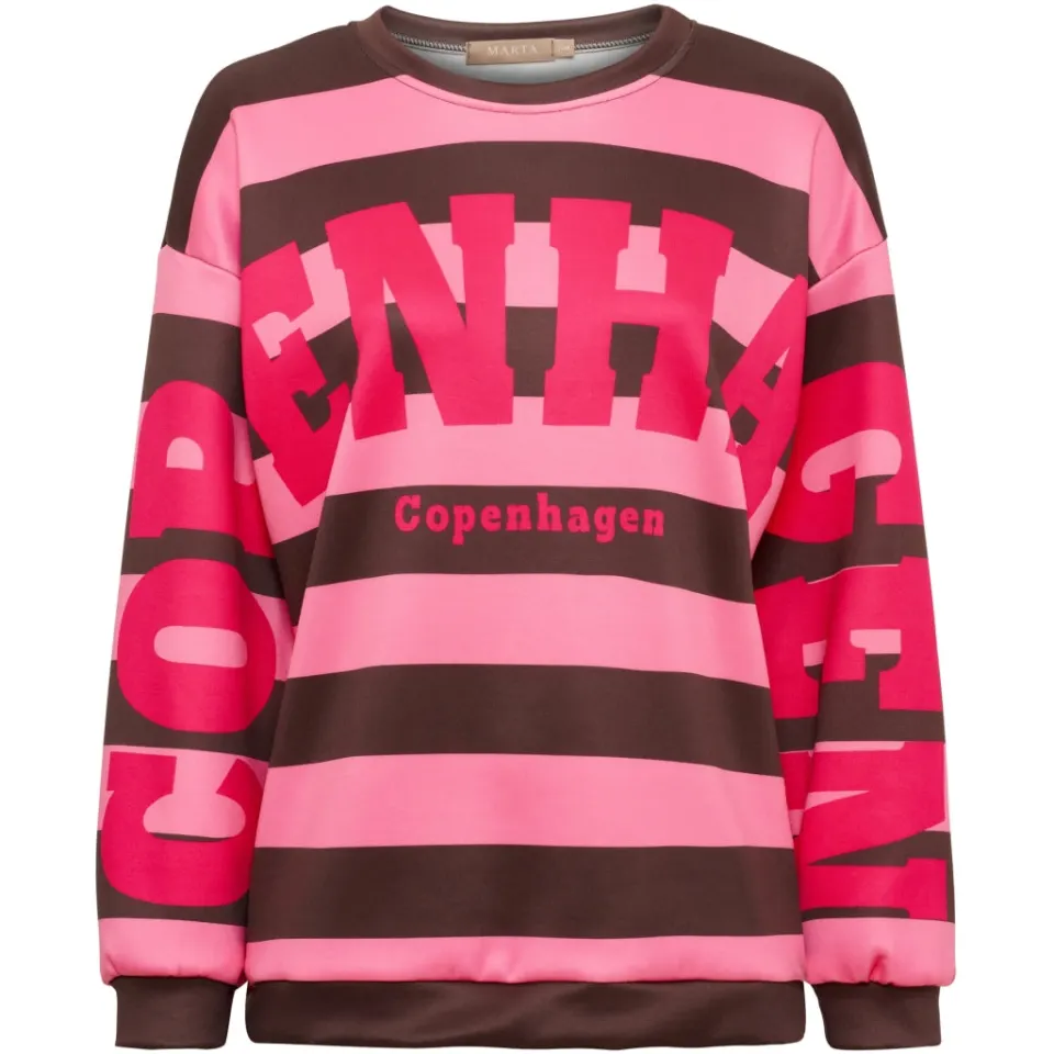 Marta du Château Sweatshirt MdcNerina – Moro/Pink — produktfoto