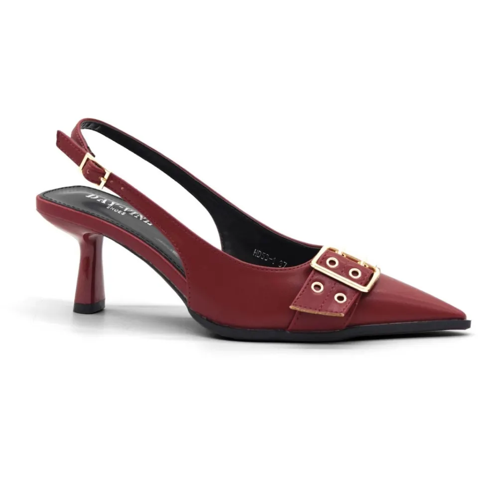 Nicolette slingback stiletter HD53-1 – rød — produktfoto