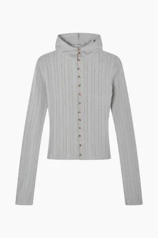 Silfen Studio Eva Cardigan – grå — produktfoto