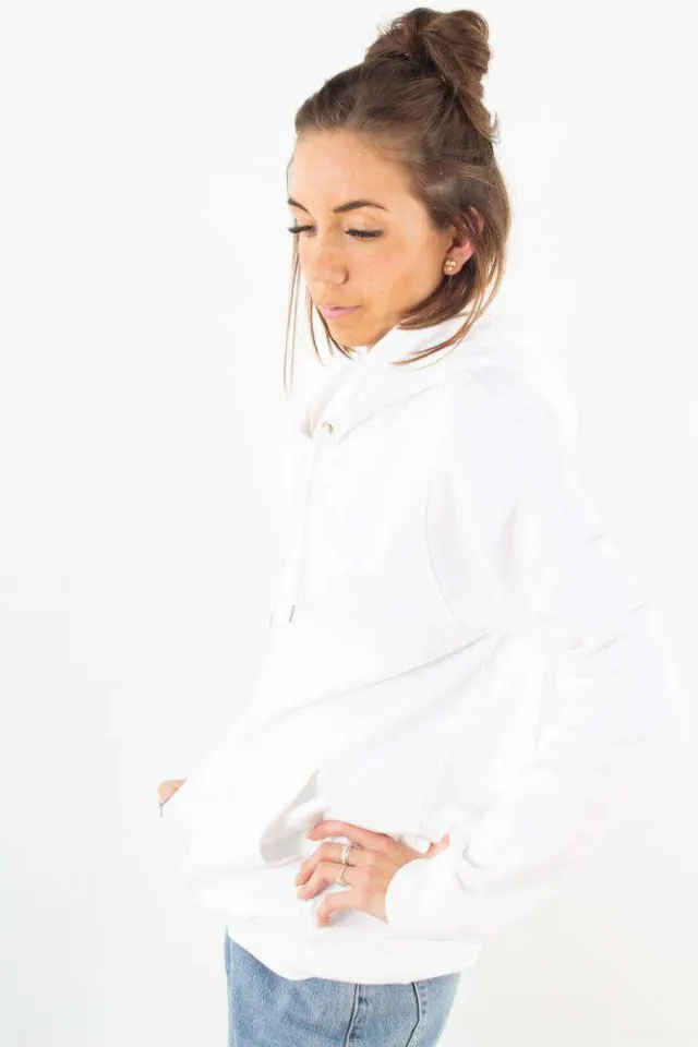 Colorful Standard Classic Organic Hood – Optical White — produktfoto