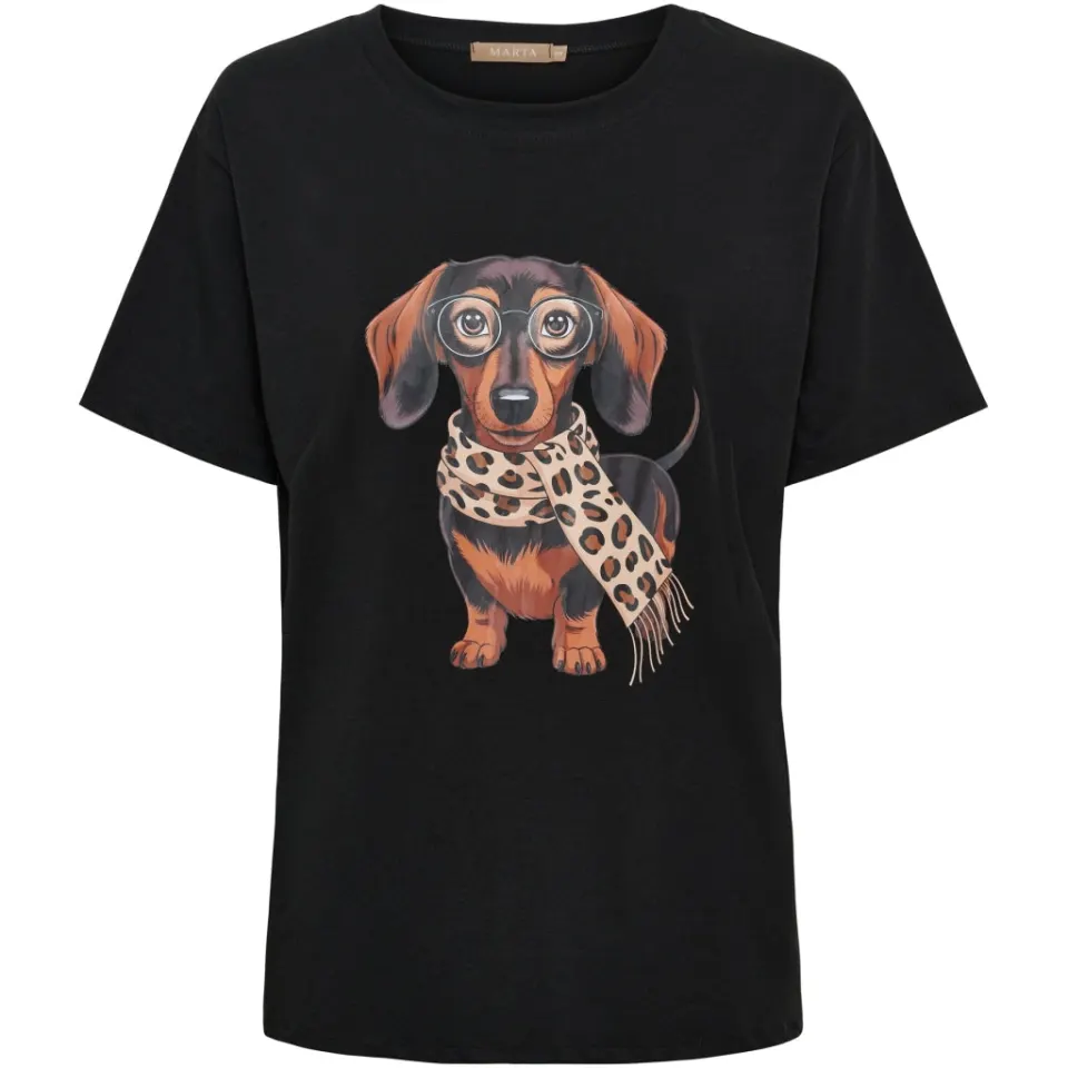 Marta du Château T-Shirt Mdcinge – sort — produktfoto