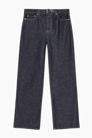 GANNI Rinse Denim Izey Belt J1624 – Rinse Denim — produktfoto