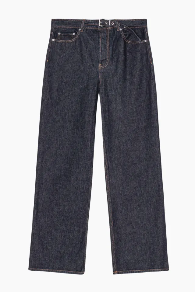 GANNI Rinse Denim Izey Belt J1624 – Rinse Denim — produktfoto