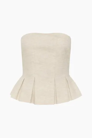 Gestuz GZriava Corsage – Light Sand Melange/Nature — produktfoto