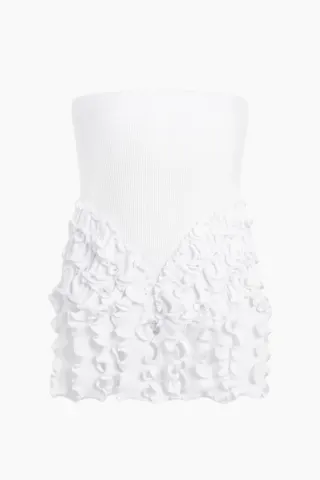 OpéraSPORT Cara Seamless Top/Skirt – hvid — produktfoto