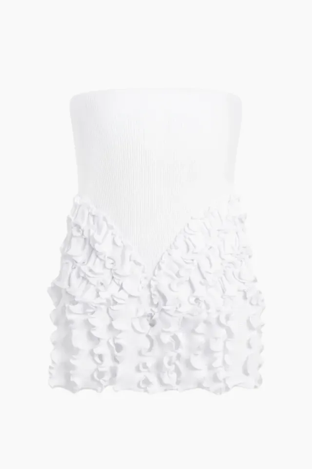 OpéraSPORT Cara Seamless Top/Skirt – hvid — produktfoto